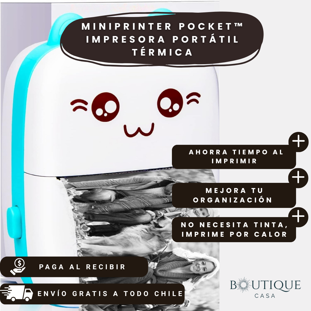 MiniPrinter Pocket™ | Impresora Portátil Térmica