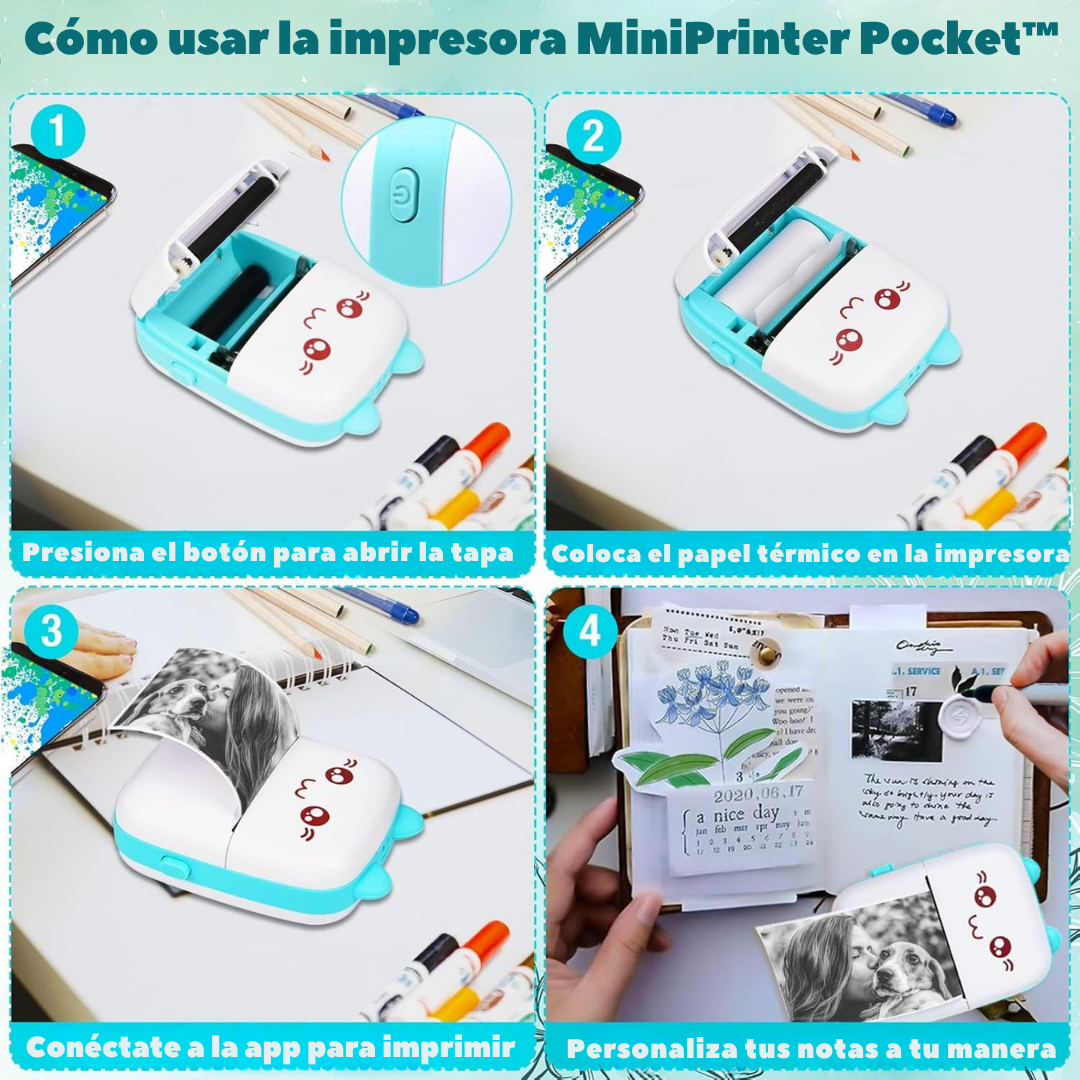 MiniPrinter Pocket™ | Impresora Portátil Térmica