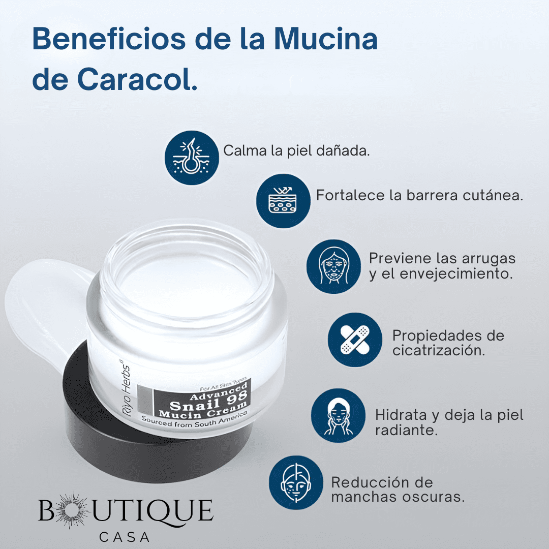 Crema Facial 92% Mucina Caracol | CaracolLift™