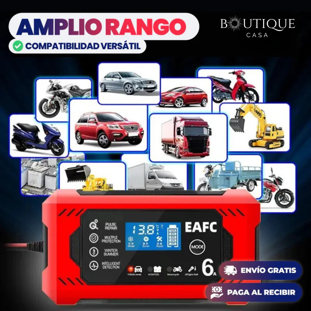 PowerGo™ | Cargador Rápido Inteligente para Baterías
