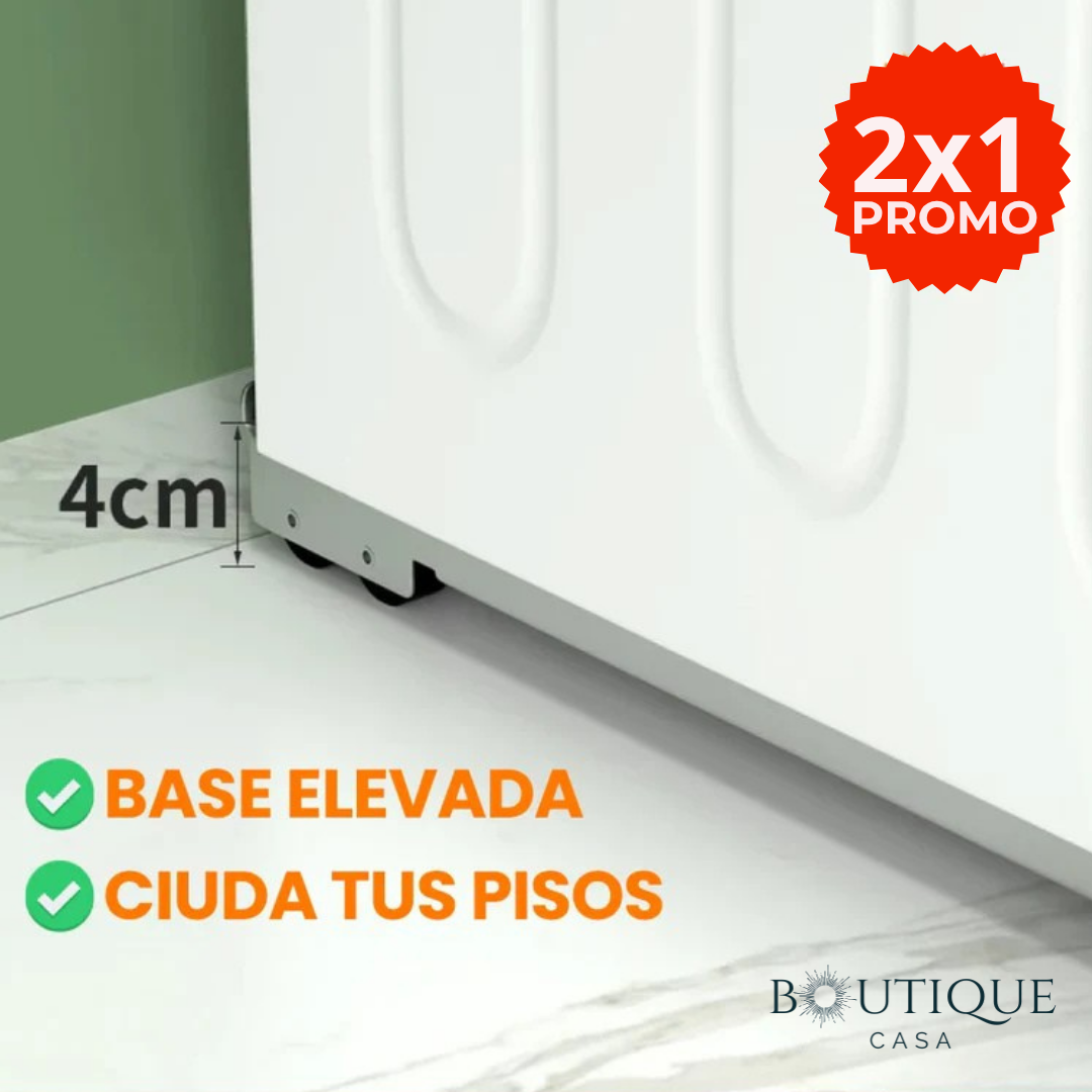 2x1 Bases Metálicas con Ruedas para Muebles y Electrodomésticos | RuedaMaster™