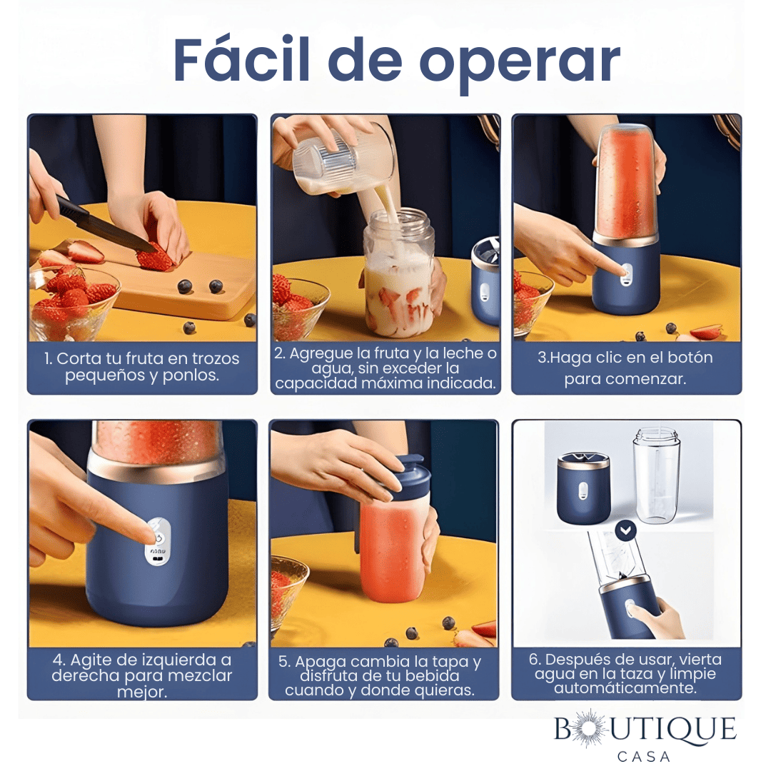 Licuadora Portátil Recargable | BlendPro™