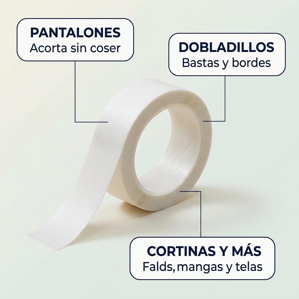 Cinta Termoadhesiva para Dobladillos – Acorta sin Coser