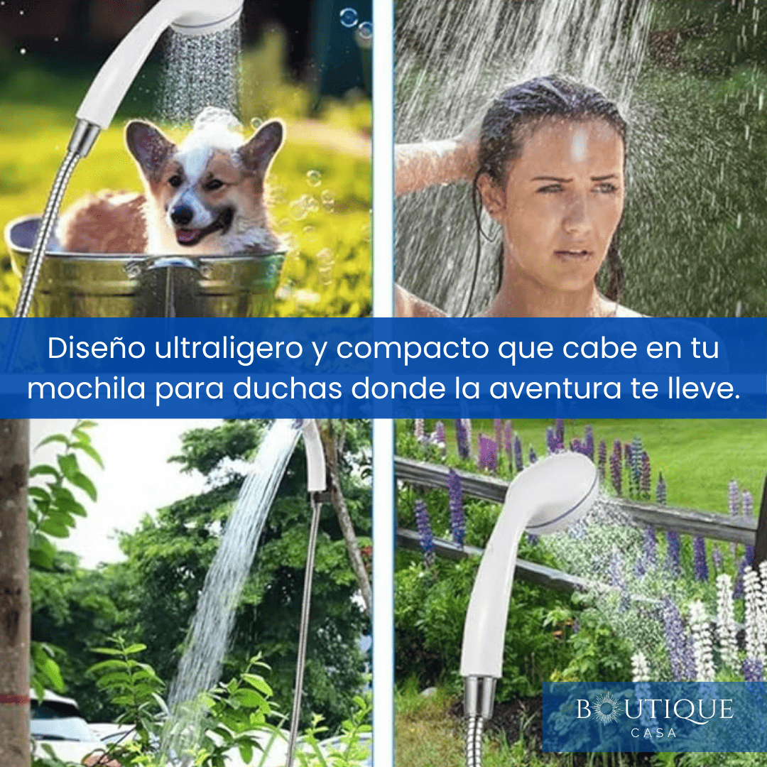 Ducha Portátil Recargable | AquaPower™