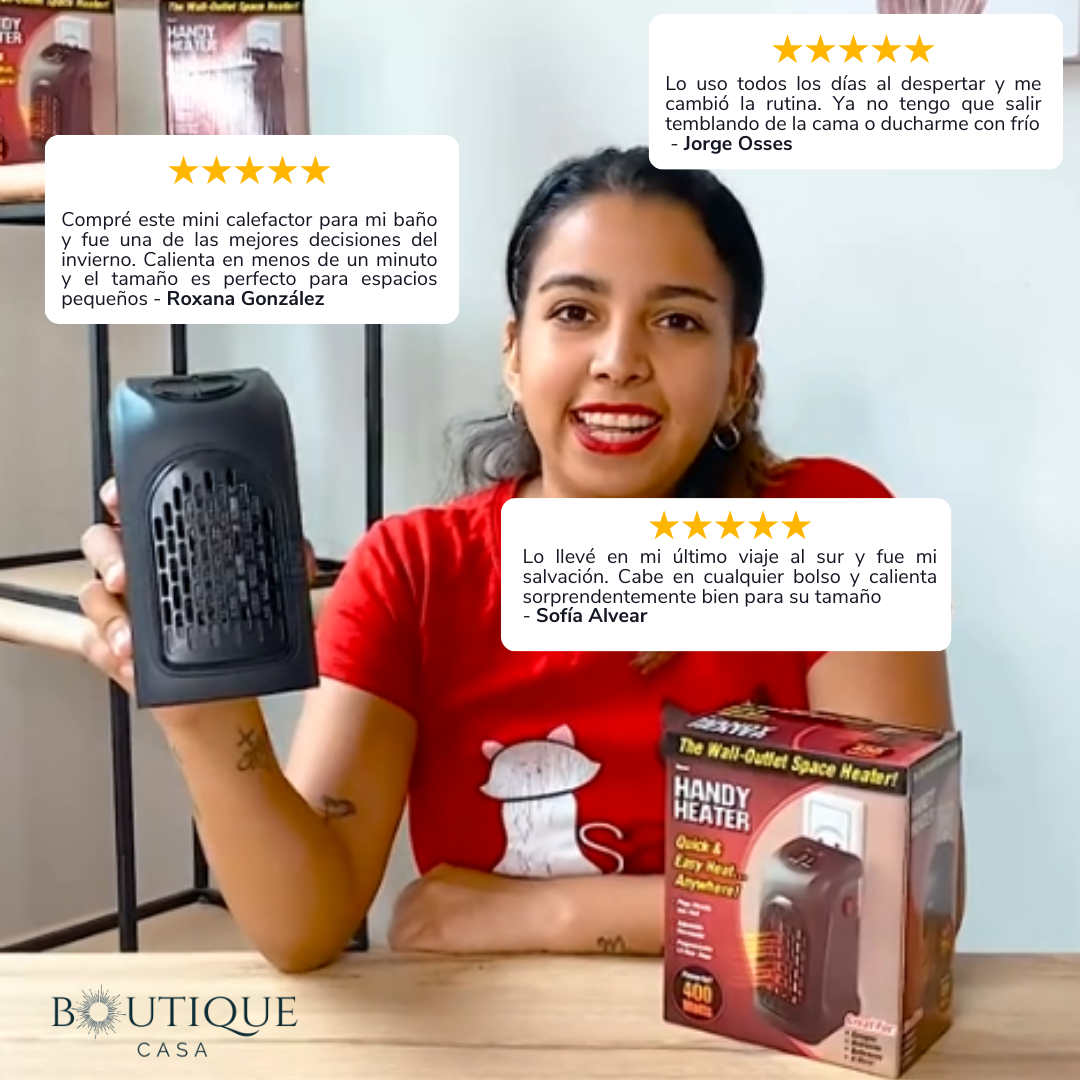 MINI CALEFACTOR PORTÁTIL 400W - HEATGO