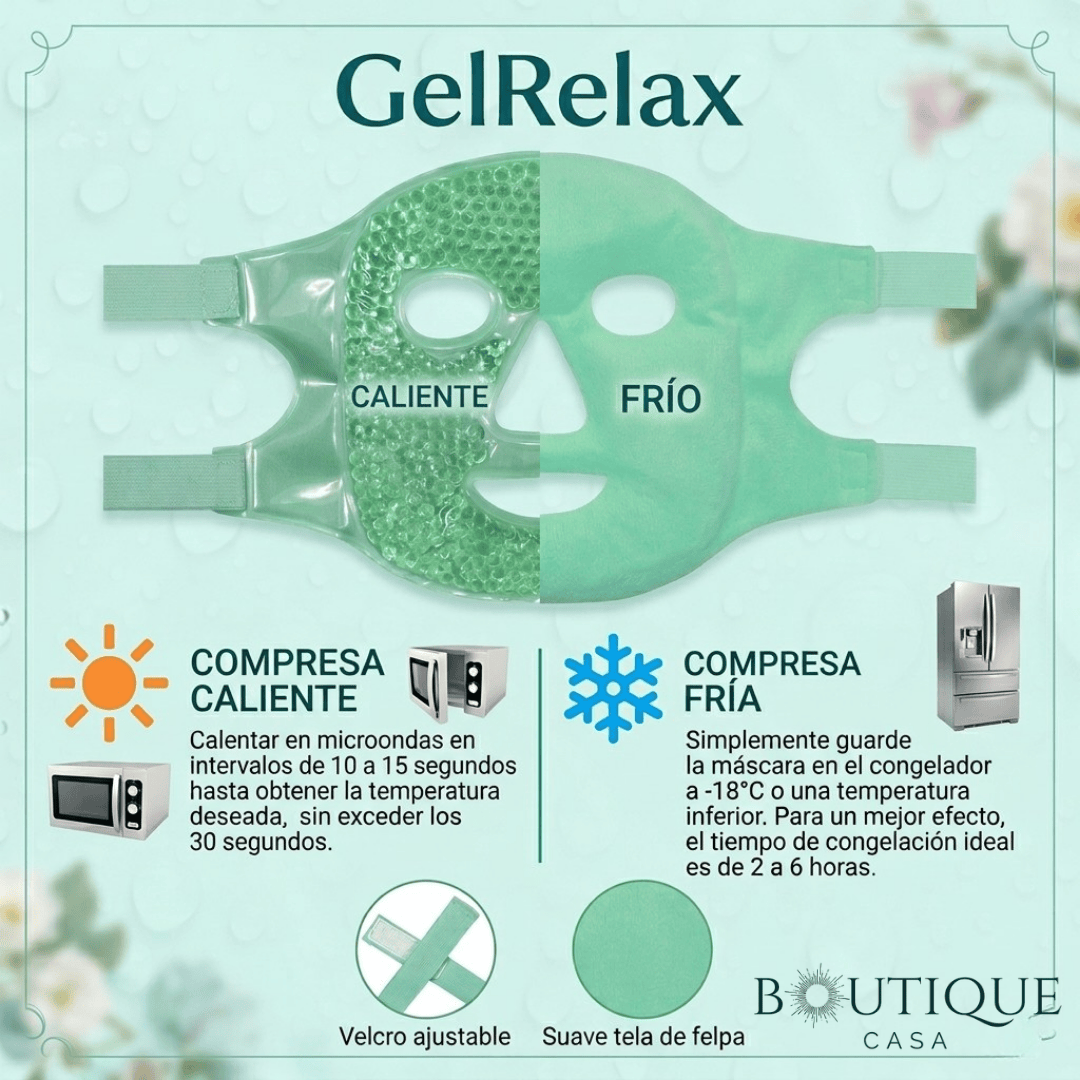 Máscara facial de gel 2 en 1 | GelRelax™