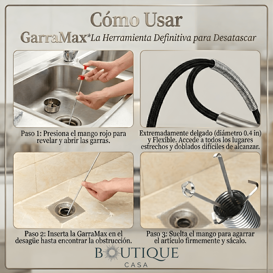 Pinza Destapa Cañerías | GarraMax™