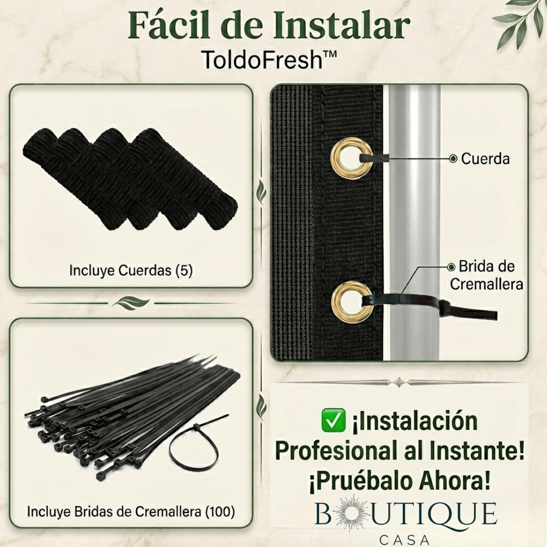 Malla Toldo para Exteriores | ToldoFresh™