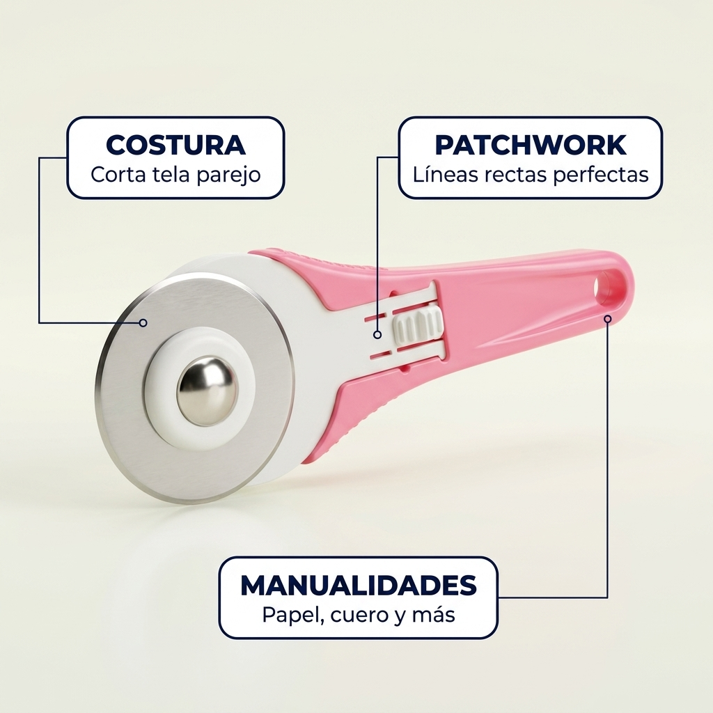 Cortador Rotatorio de Tela – Corta Recto y Sin Esfuerzo