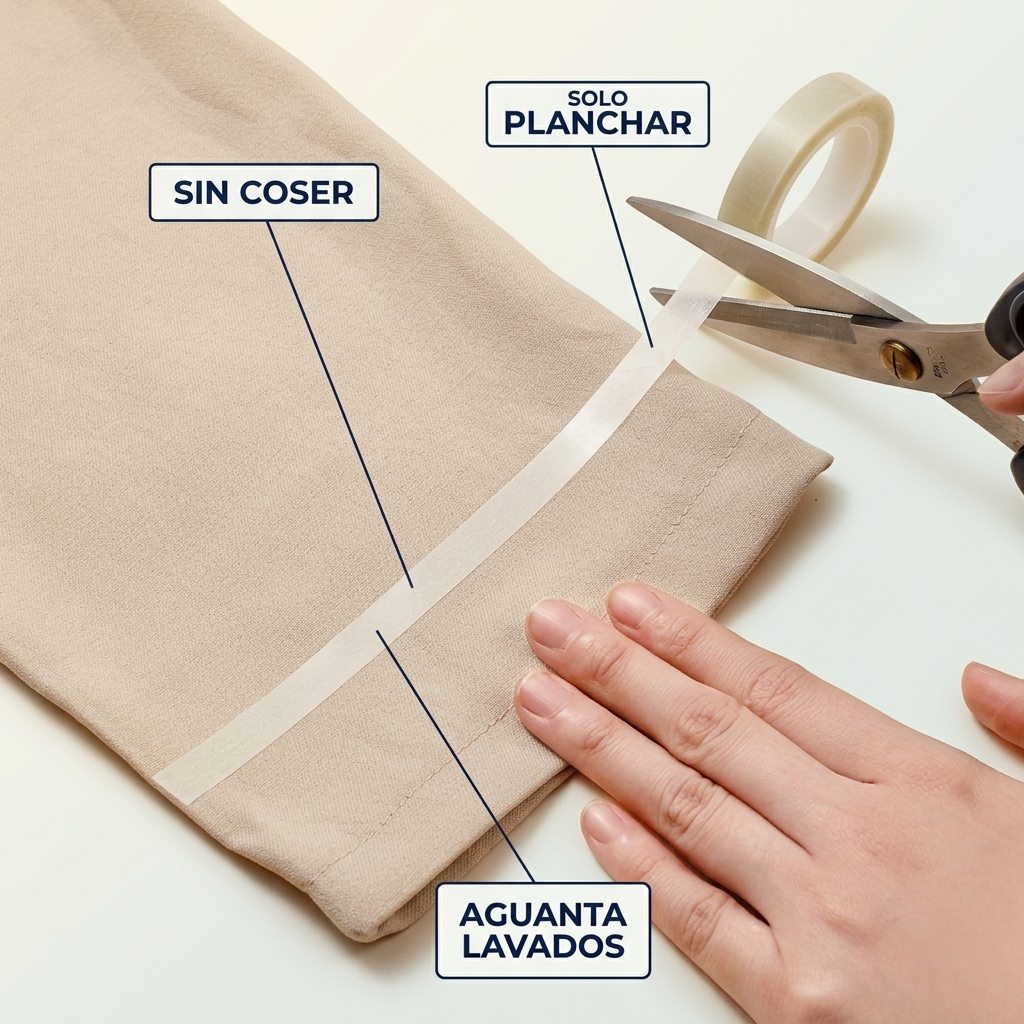 Cinta Termoadhesiva para Dobladillos – Acorta sin Coser