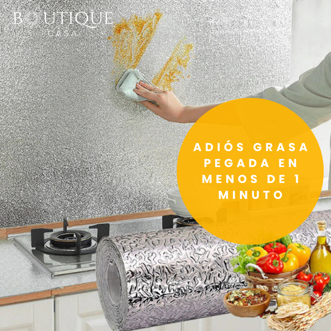 3 x 1 Papel Aluminio Adhesivo Antigrasa – 9M TOTAL