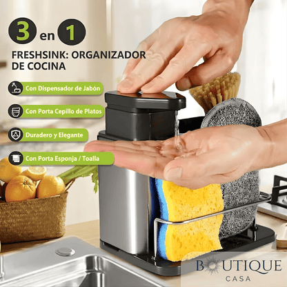 Dispensador de jabón lavaplatos | FreshSink™