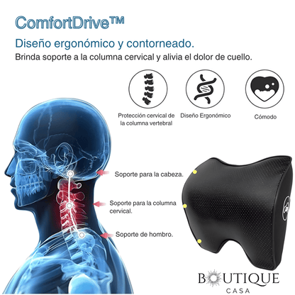Cojín Ergonómico Reposacabezas | ComfortDrive™