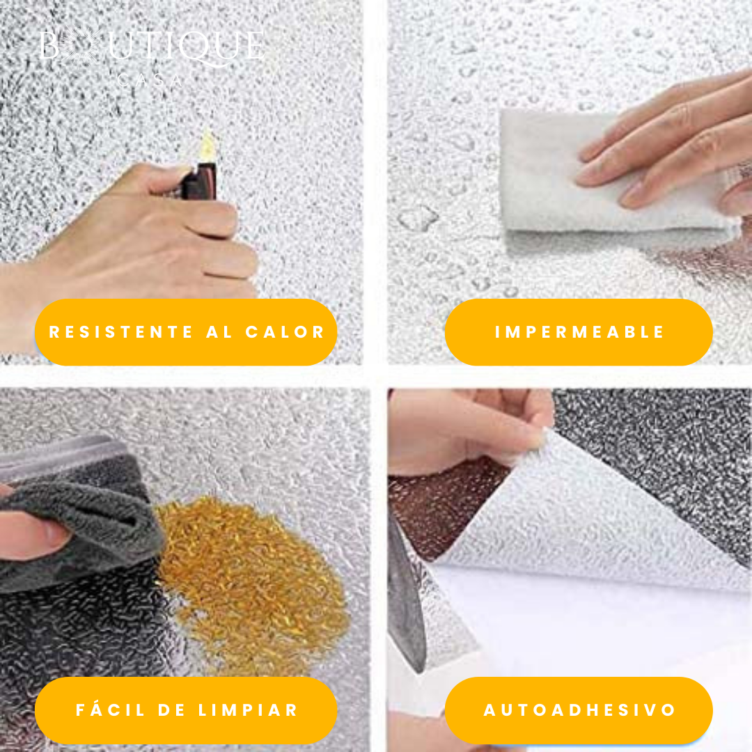 3 x 1 Papel Aluminio Adhesivo Antigrasa – 9M TOTAL