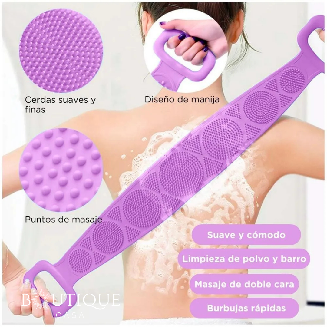 Set 2X1 Cepillo Masajeador Exfoliante