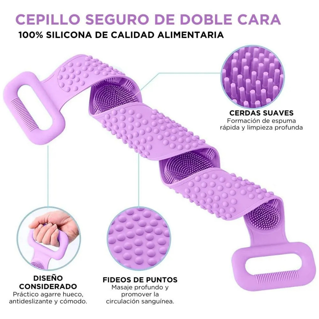 Set 2X1 Cepillo Masajeador Exfoliante