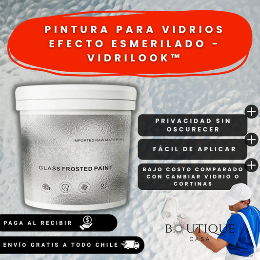 Pintura para vidrios efecto Esmerilado - VidriLook™
