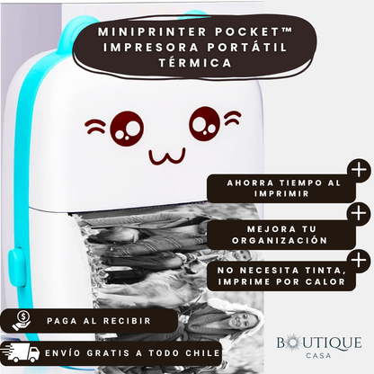 MiniPrinter Pocket™ | Impresora Portátil Térmica