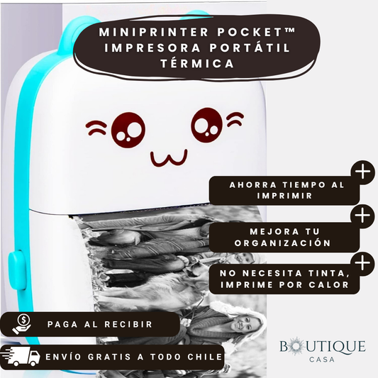 MiniPrinter Pocket™ | Impresora Portátil Térmica