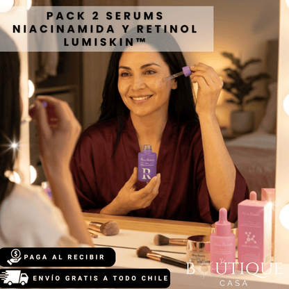Pack 2 Serums Niacinamida y Retinol | Lumiskin™