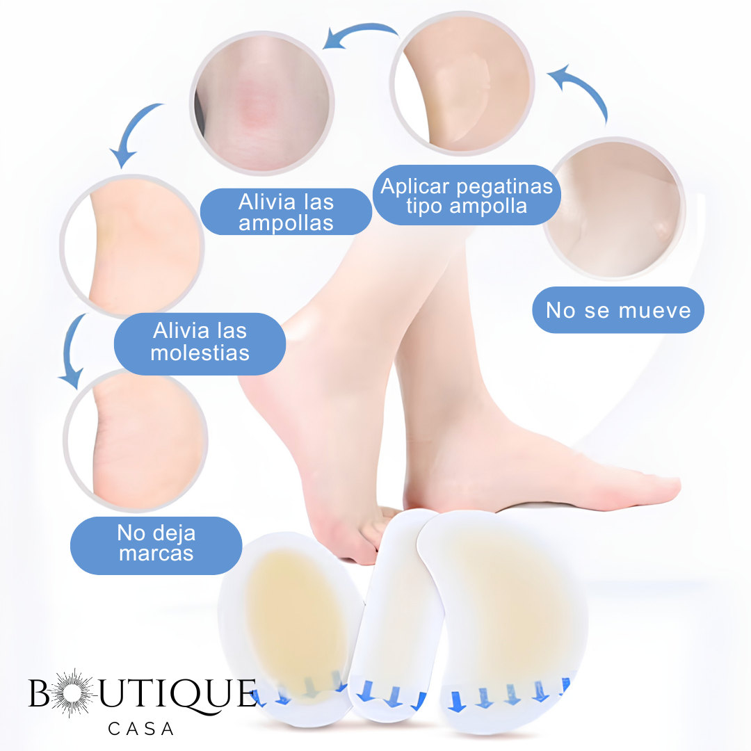 Pack 10 Protectores Adhesivos de Talones | ComfySteps™