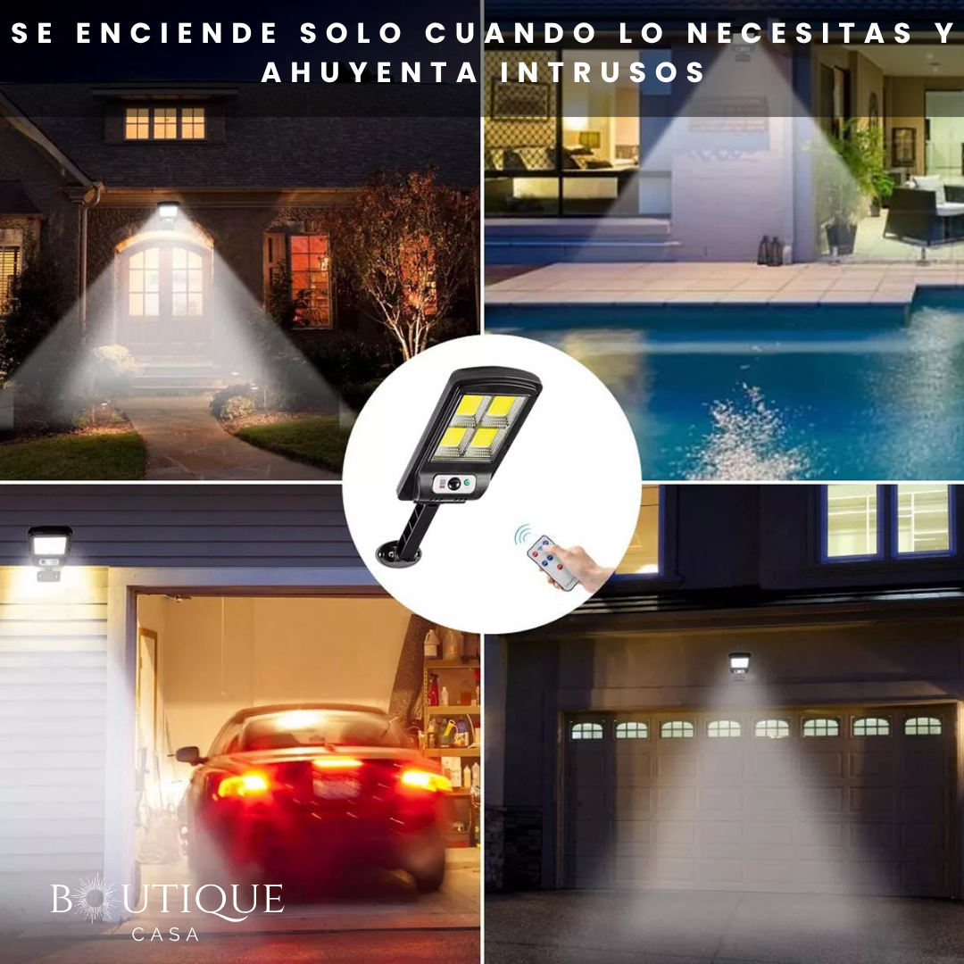Lámpara Solar Pro | SolarGuard™ + Control Remoto
