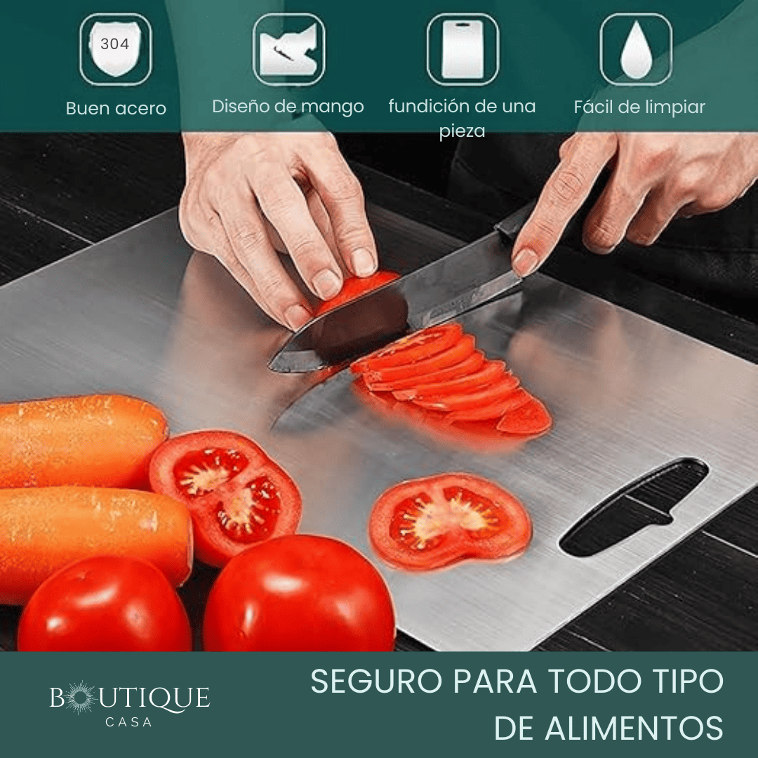 Tabla para Picar de Acero Inoxidable | CleanCut™