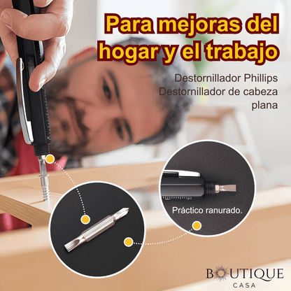 Pack 3 Bolígrafo multiherramienta 6 en 1 | ToolPen™