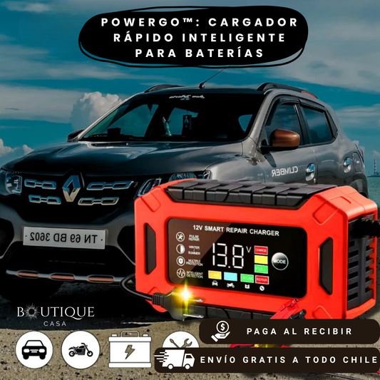 PowerGo™ | Cargador Rápido Inteligente para Baterías