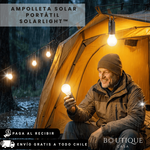 Ampolleta Solar Portátil | SolarLight™