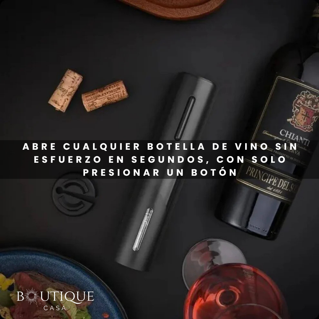 WineMaster™ | Abridor de Vino Eléctrico Premium