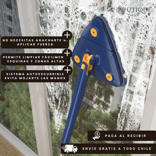 Trapeador Maravilla Triangular 360º 🌟🧼
