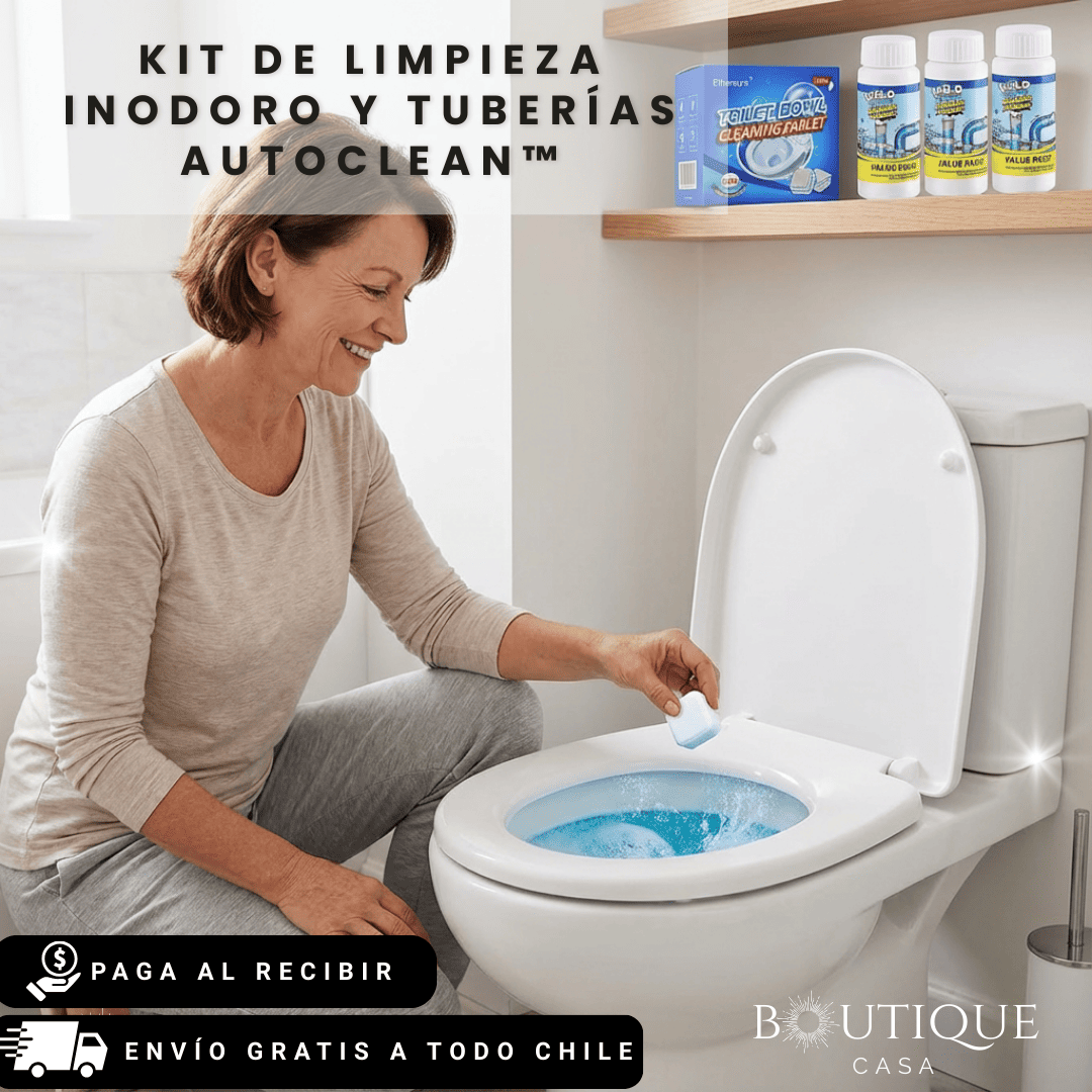 Kit de limpieza inodoro y tuberías | AutoClean™