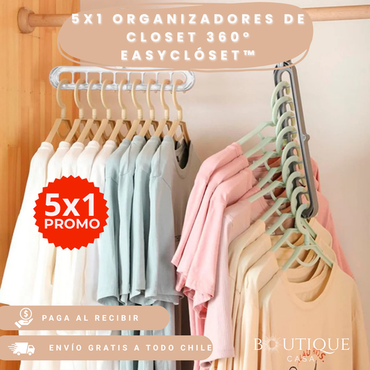5X1 Organizadores de Closet 360° | EasyClóset™