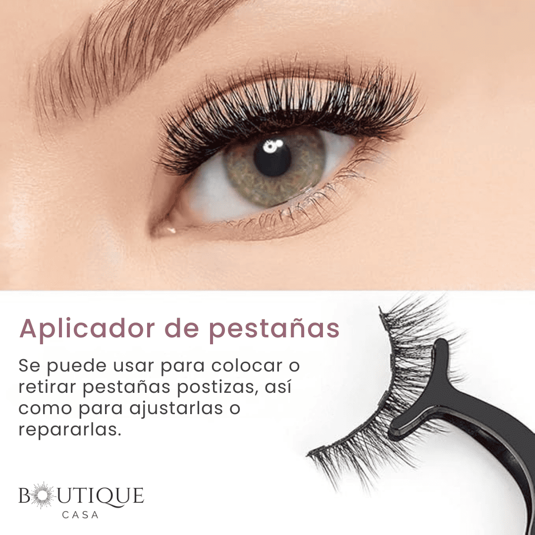 Kit Pestañas Magnéticas Reutilizables x3 + Delineador + Aplicador | MagnaLash™