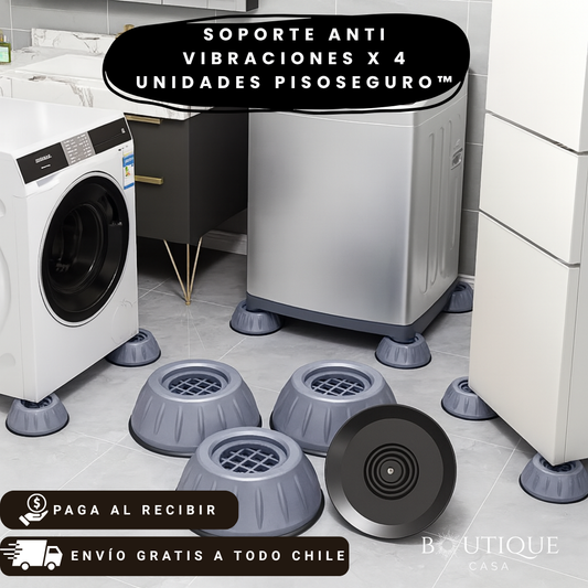 Soporte Anti Vibraciones x 4 Unidades | PisoSeguro™