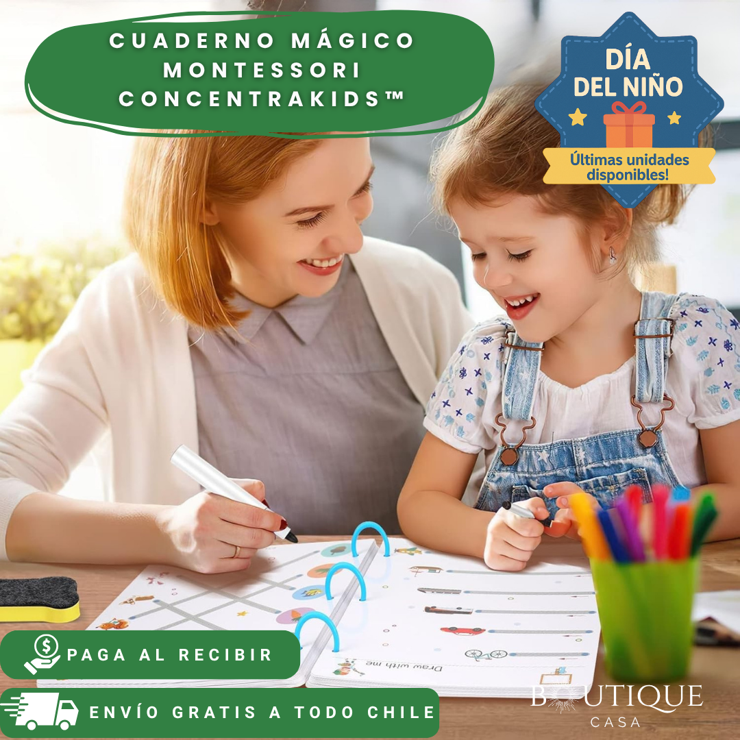 Cuaderno Mágico Montessori | ConcentraKids™