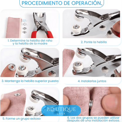 Alicate con Broches a Presión  | PressFix™