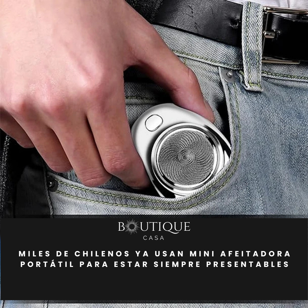 Mini Afeitadora Portátil - Afeitado Rápido en Cualquier Lugar - Luce impecable donde sea en menos de 2 minutos