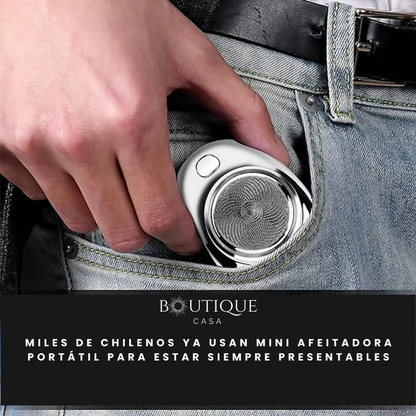 Mini Afeitadora Portátil - Afeitado Rápido en Cualquier Lugar - Luce impecable donde sea en menos de 2 minutos