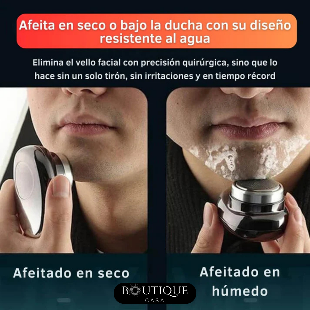 Mini Afeitadora Portátil - Afeitado Rápido en Cualquier Lugar - Luce impecable donde sea en menos de 2 minutos
