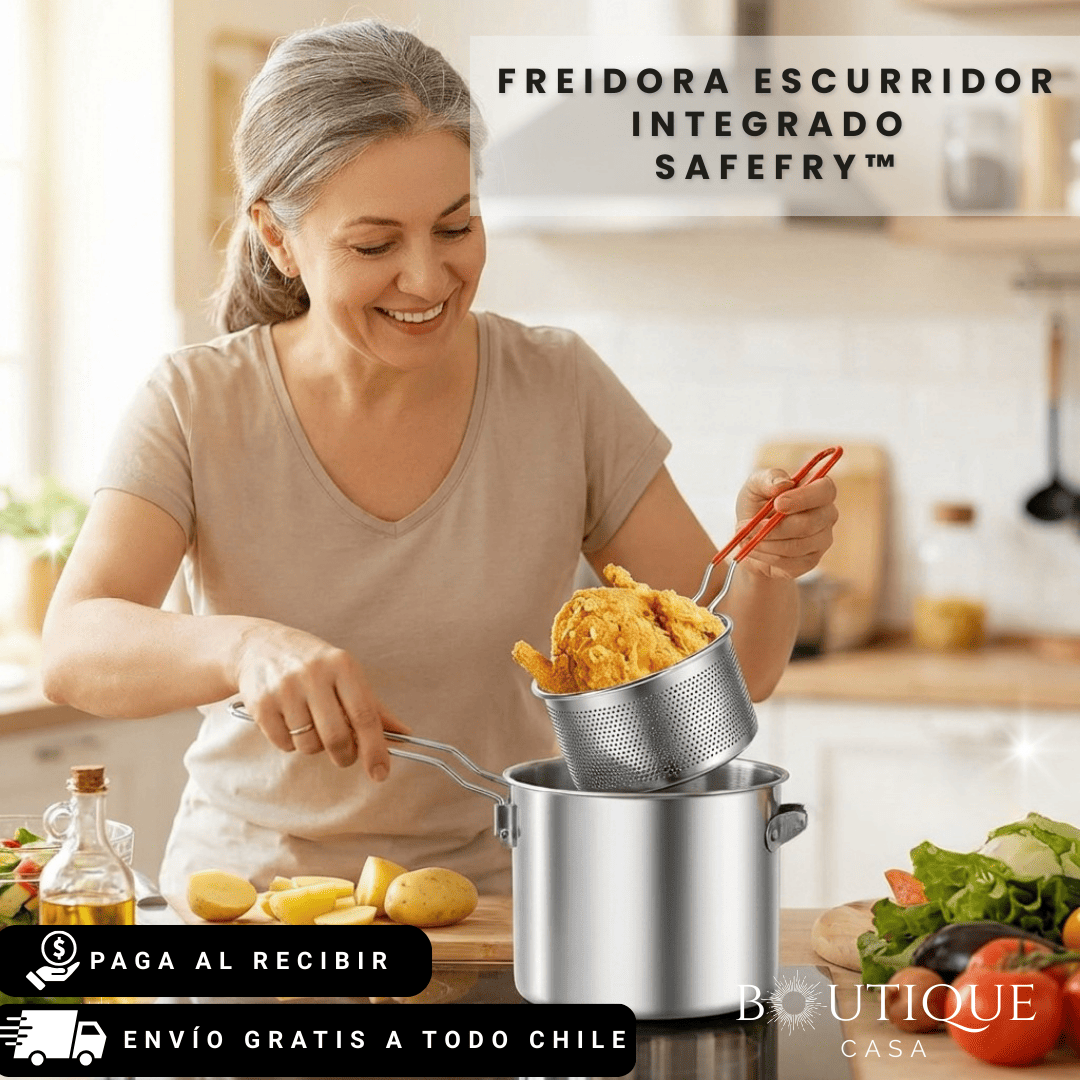 Freidora Escurridor Integrado | SafeFry™