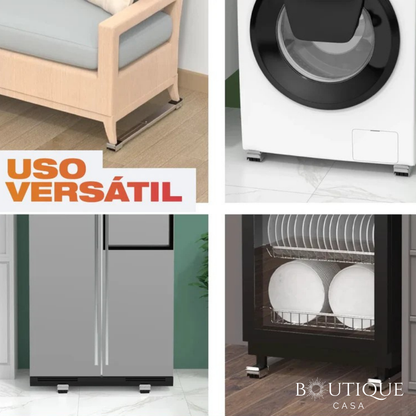 2x1 Bases Metálicas con Ruedas para Muebles y Electrodomésticos | RuedaMaster™