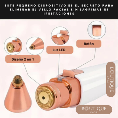 Depiladora Facial y Nariz SoftSkin - Retira el Vello Fácilmente - Belleza Natural sin Irritación en Minutos