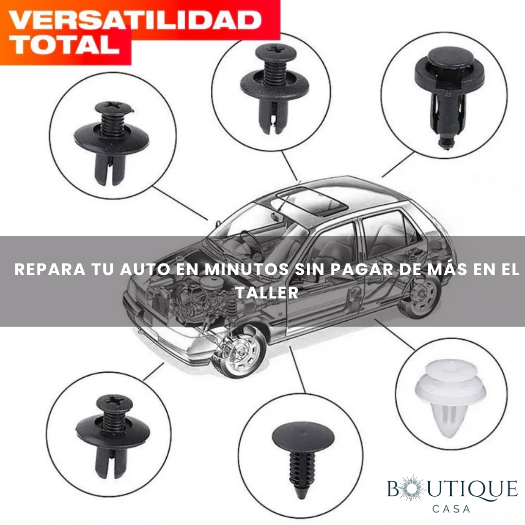 Kit de Clips Universales para Auto x100 | QuickFix Car™