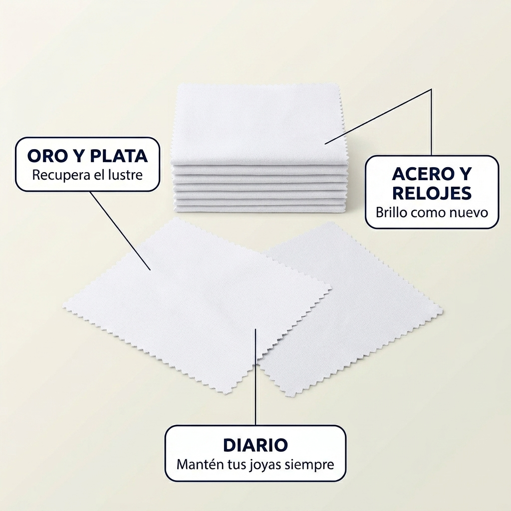 Paños para Limpiar y Pulir Joyas – Recupera el Brillo Original