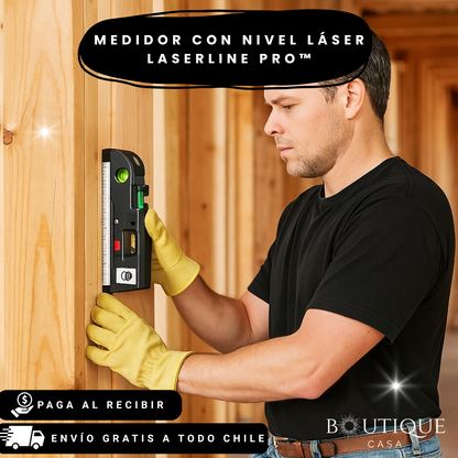 Medidor con Nivel Láser 3 en 1 | LaserLine Pro™