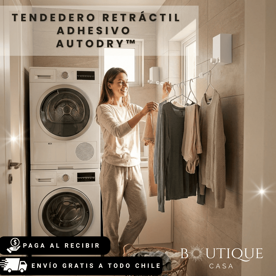 Tendedero Retráctil Adhesivo | AutoDry™