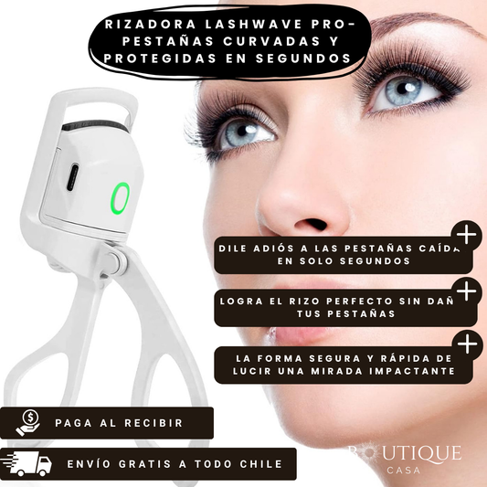 LashWave Pro - Rizador Eléctrico Express - Pestañas Curvadas y Protegidas en segundos