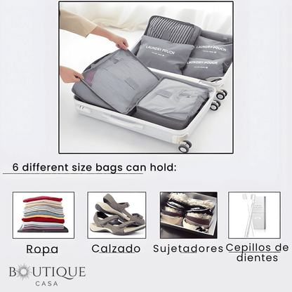 Set De 6 Organizadores Para Maleta | TravelOrganizer™